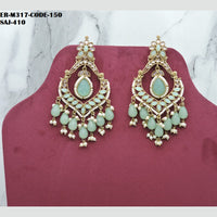 Soni Art Jewellery Gold Plated Crystal Stone Dangler Earrings