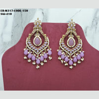 Soni Art Jewellery Gold Plated Crystal Stone Dangler Earrings