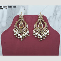 Soni Art Jewellery Gold Plated Crystal Stone Dangler Earrings