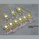 Soni Art Jewellery Gold Plated Kundan & Beads Choker Necklace Set