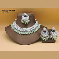 Soni Art Jewellery Gold Plated Crystal Stone Necklace Set