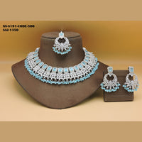 Soni Art Jewellery Gold Plated Crystal Stone Necklace Set