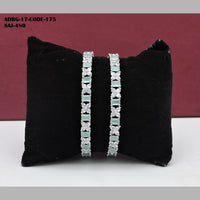 Soni Art Jewellery Silver Plated AD Stone Bangle Set