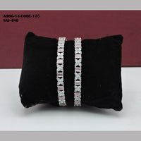 Soni Art Jewellery Silver Plated AD Stone Bangle Set