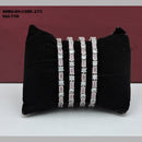 Soni Art Jewellery Silver Plated AD Stone Bangle Set