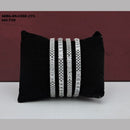Soni Art Jewellery Silver Plated AD Stone Bangle Set