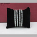 Soni Art Jewellery Silver Plated AD Stone Bangle Set