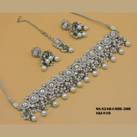 Soni Art Jewellery Austrian stone and Beads Choker Necklace Set