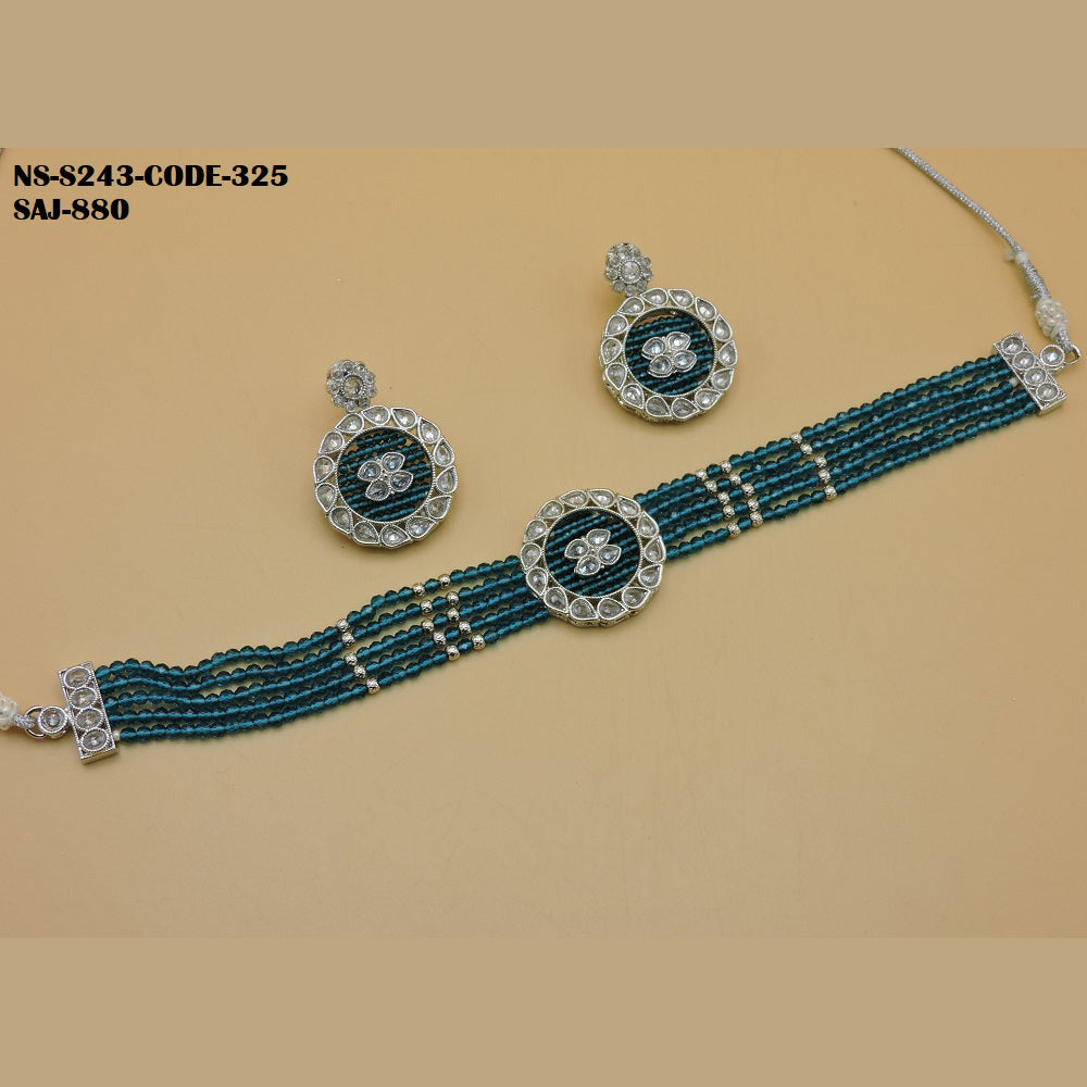 Soni Art Jewellery Kundan Choker necklace set