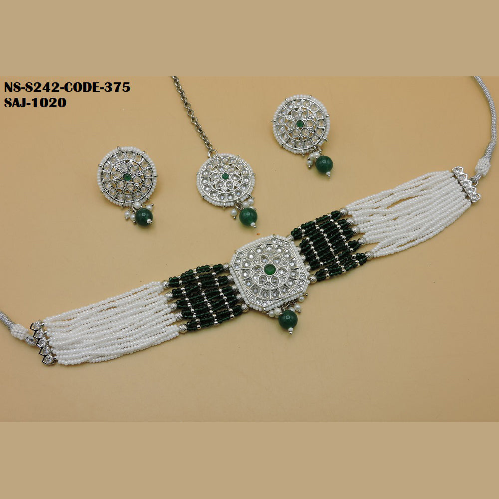 Soni Art Jewellery Kundan Choker necklace set