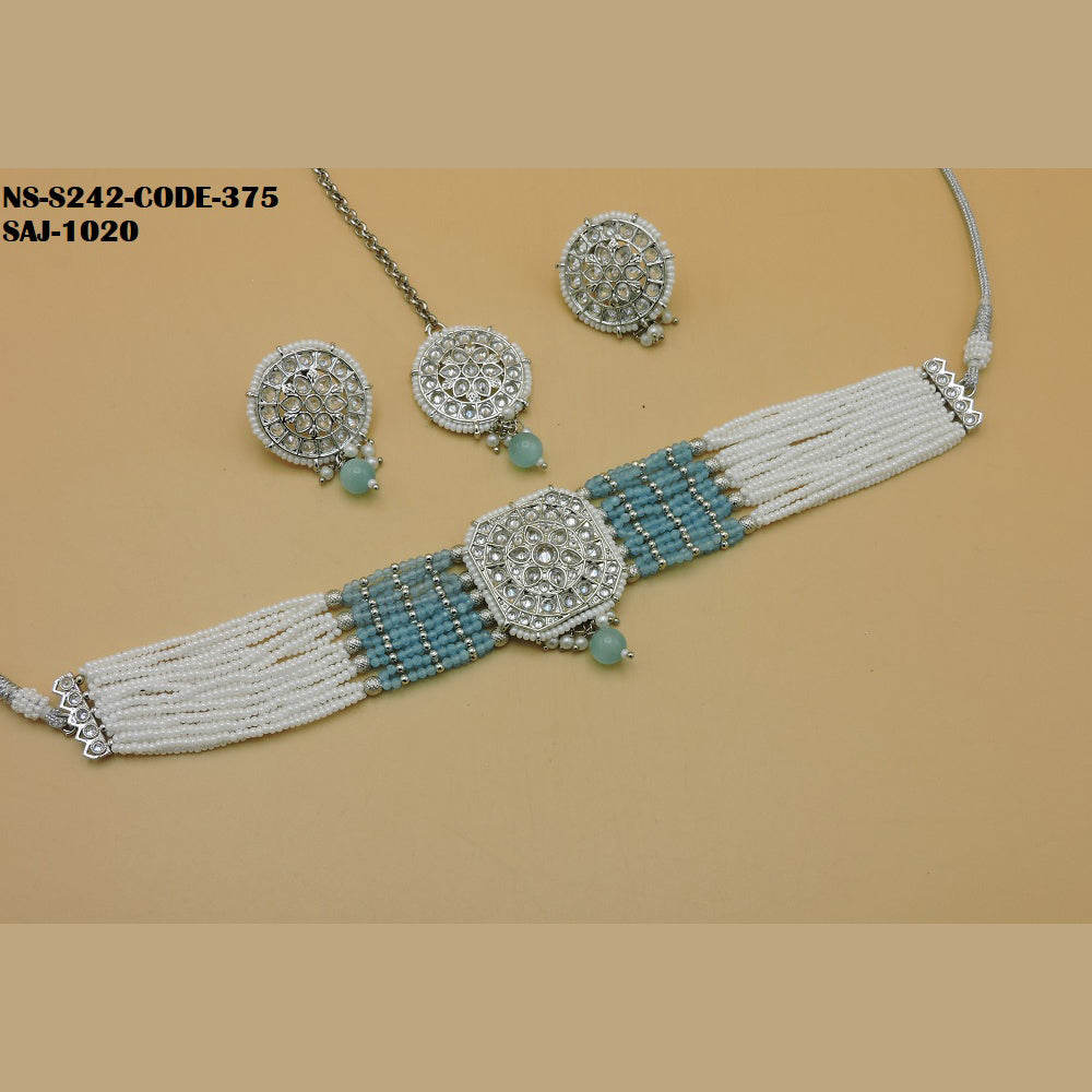 Soni Art Jewellery Kundan Choker necklace set