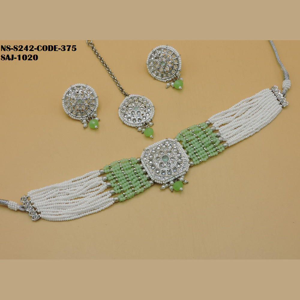 Soni Art Jewellery Kundan Choker necklace set