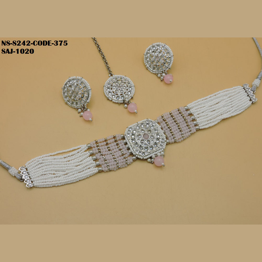 Soni Art Jewellery Kundan Choker necklace set