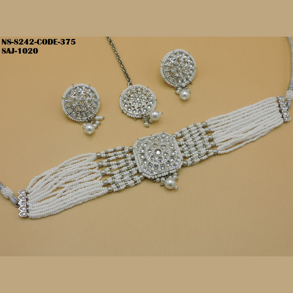 Soni Art Jewellery Kundan Choker necklace set