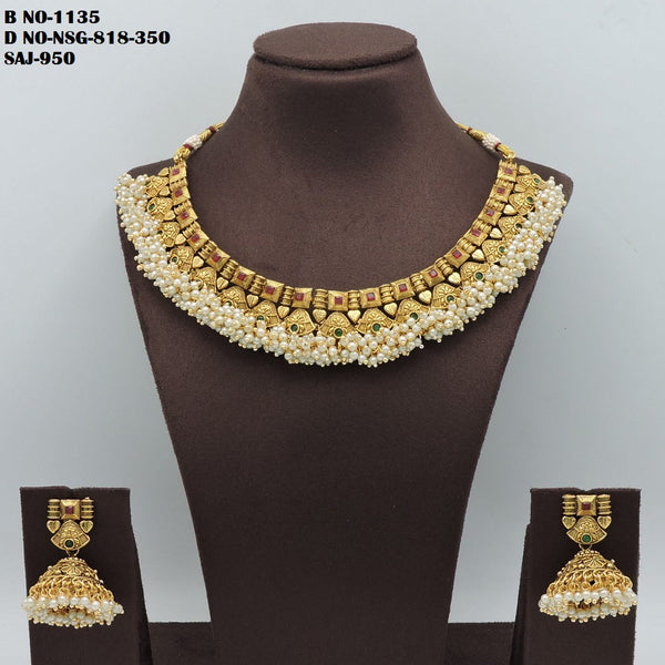 Soni Art Jewellery Gold Plated Necklace Set