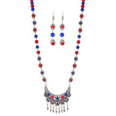 Urthn Beads Rhodium Plated Necklace Set - 1111312J