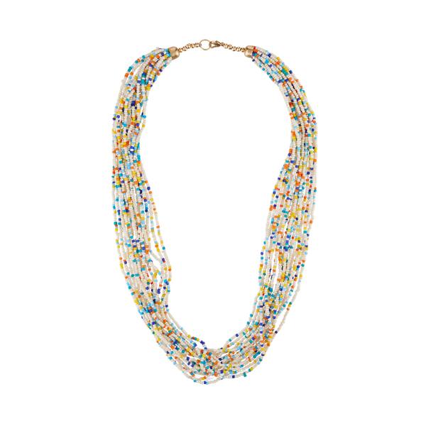Urthn Zinc Alloy Multicolor Beads Statement Necklace - 1111601A