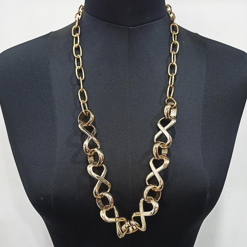 Urthn Gold Plated Thick Chain Necklace - 1112014