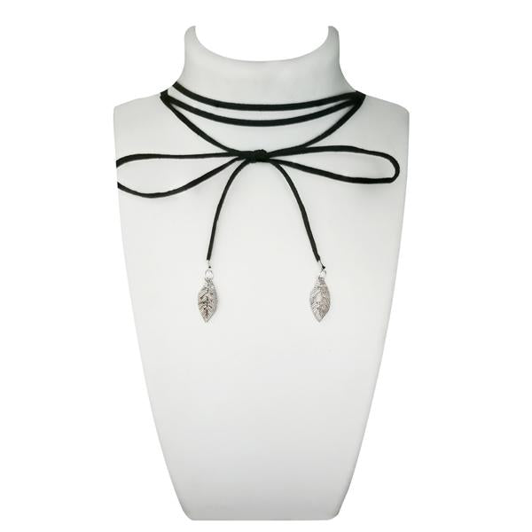 Jeweljunk Black Lace Choker Necklace - 1112306