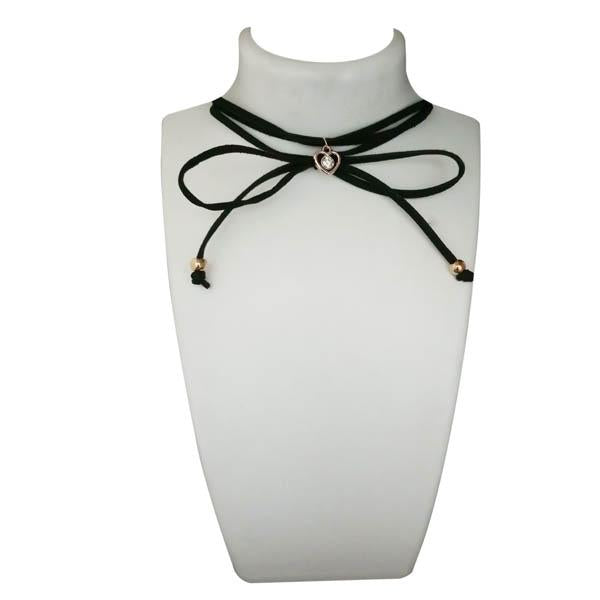 Jeweljunk Black Lace Choker Necklace - 1112312