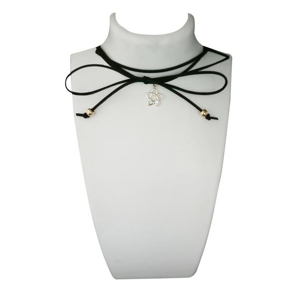 Jeweljunk Black Lace Choker Necklace - 1112315