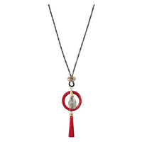 Urthn 2Tone Plated Tassel Statement Necklace - 1112501A