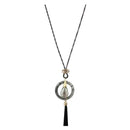 Urthn 2Tone Plated Tassel Statement Necklace - 1112501E
