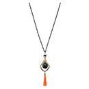 Urthn 2Tone Plated Tassel Statement Necklace - 1112505
