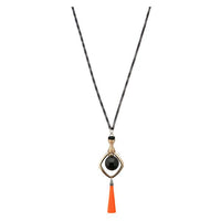 Urthn 2Tone Plated Tassel Statement Necklace - 1112505