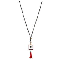 Urthn 2Tone Plated Tassel Statement Necklace - 1112506