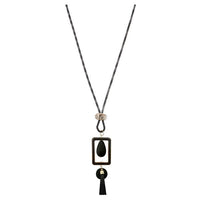 Urthn 2Tone Plated Tassel Statement Necklace - 1112507