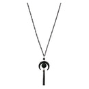 Urthn Black Oxidised Plated Statement Necklace - 1112511