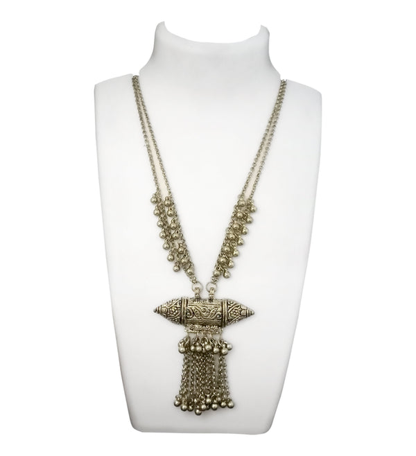 Jeweljunk Antique Gold Plated Statement Necklace - 1112614B