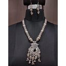 Jeweljunk Glass Beads Drop Navratri Necklace Set - 1112837