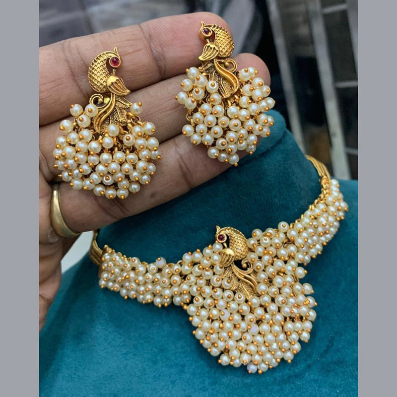 Elegant peacock necklace set on sale price