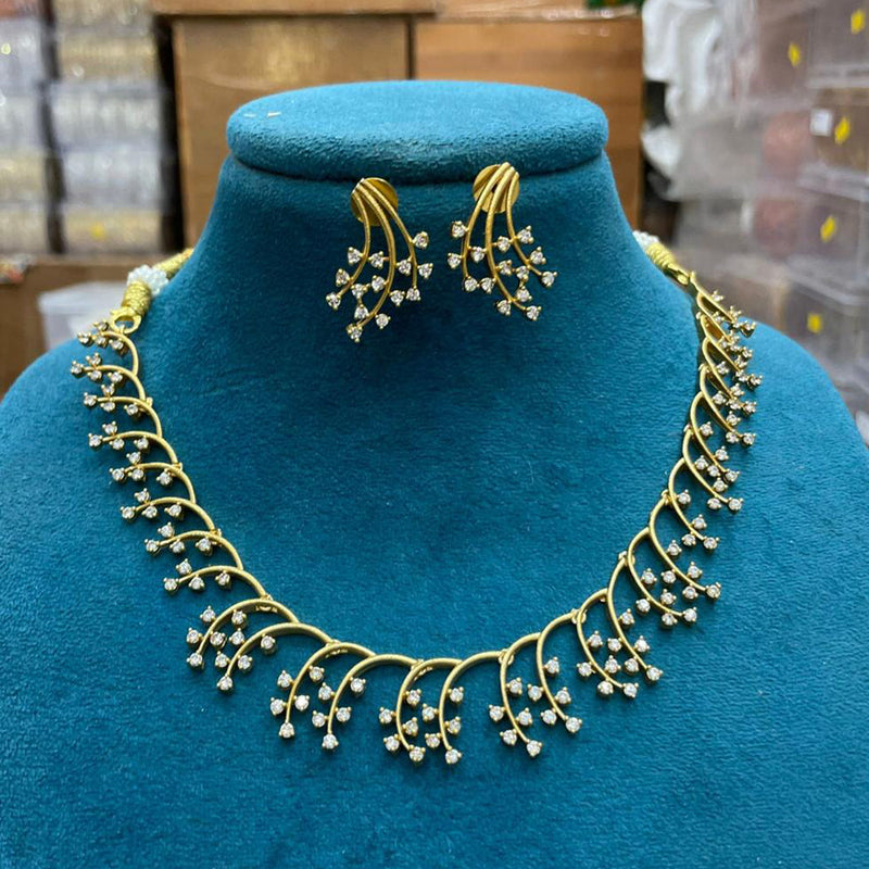 Gold necklace without on sale stones