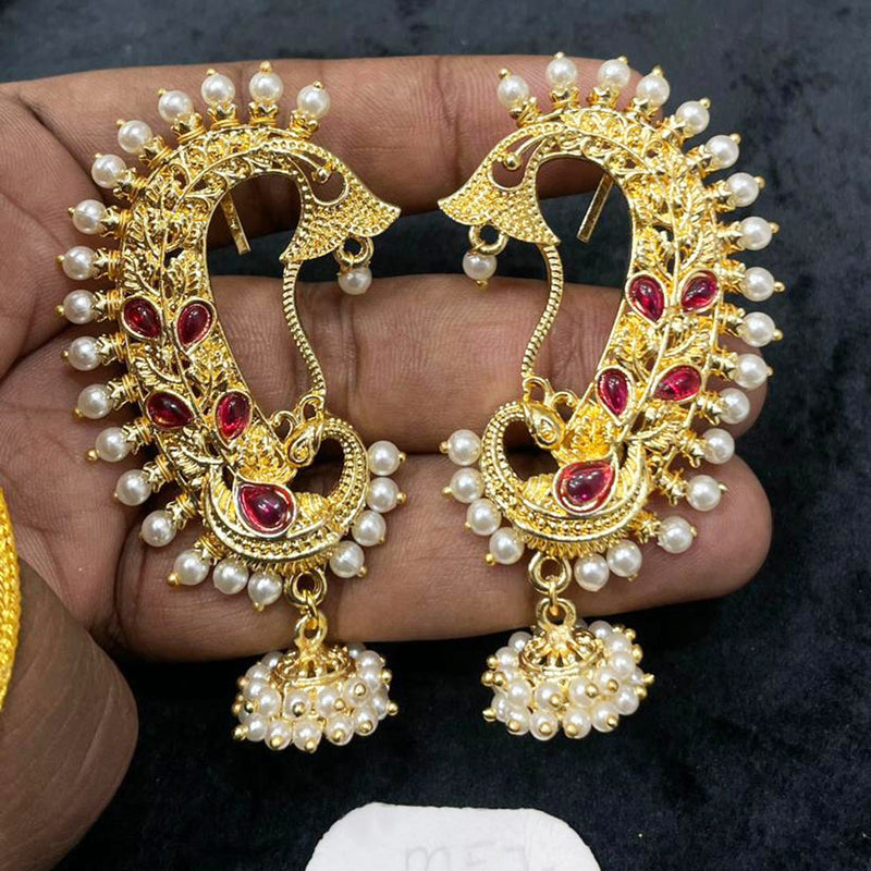 Ear cuff deals jhumka gold earrings