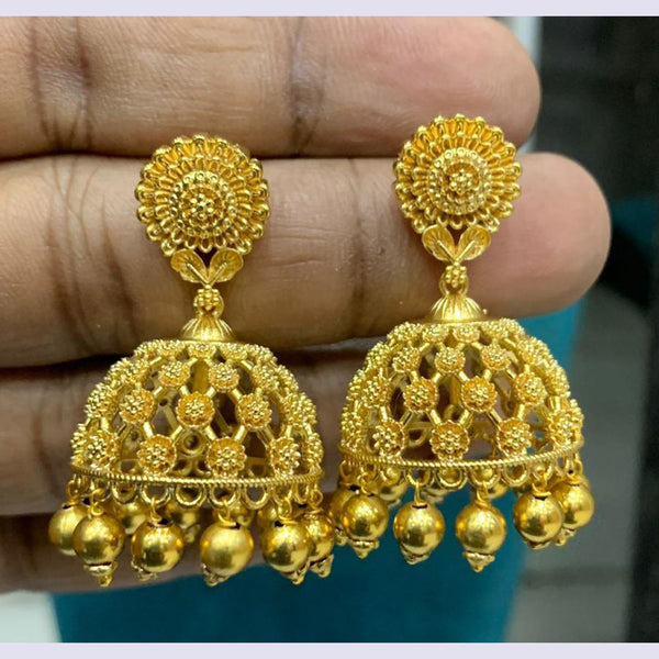 Sona Creation Gold Plated Jhumki Earrings