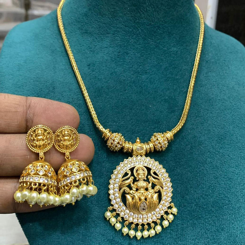 Sona Creation Gold Plated Temple Necklace Set