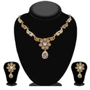 Kriaa Gold Plated Austrian Stone Necklace Set