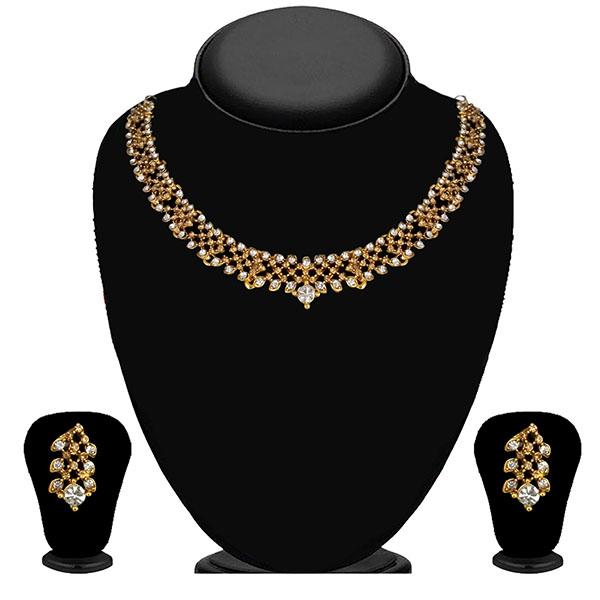 Kriaa Gold Plated Austrian Stone Necklace Set