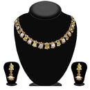 Kriaa Gold Plated Austrian Stone Necklace Set