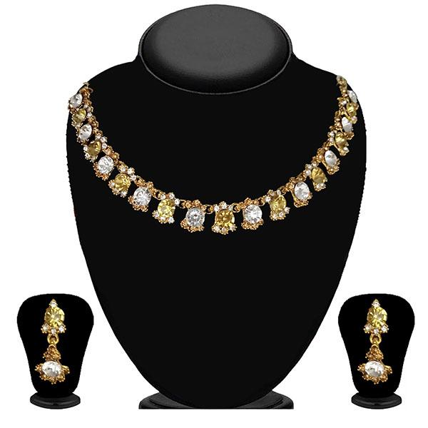 Kriaa Gold Plated Austrian Stone Necklace Set