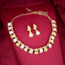 Kriaa Gold Plated Austrian Stone Necklace Set