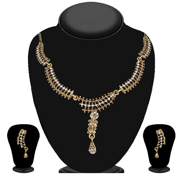 Kriaa Gold Plated Austrian Stone Necklace Set