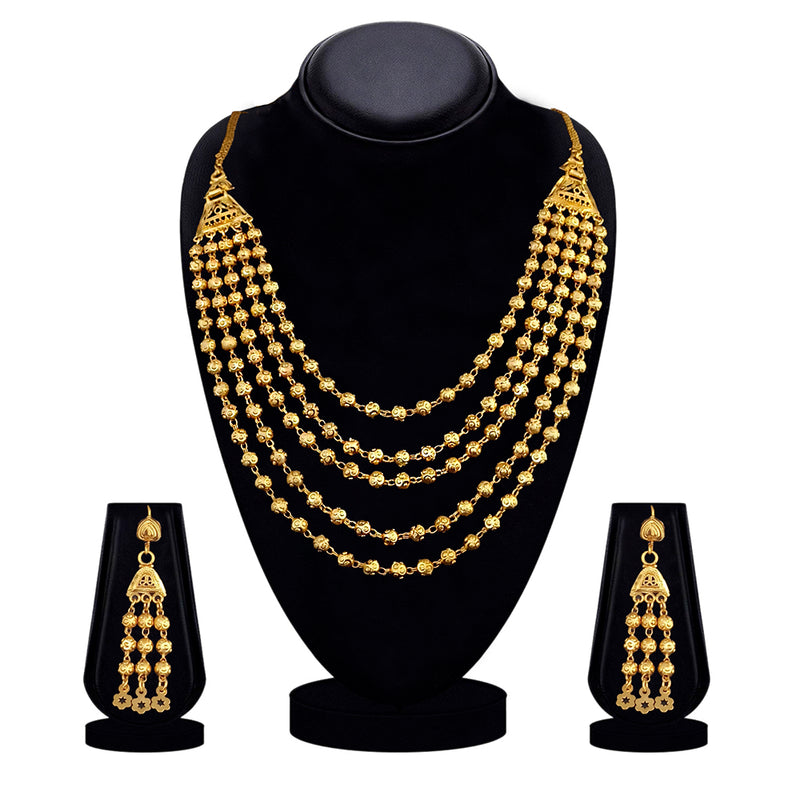 Kalyani Forming Gold plated Necklace set