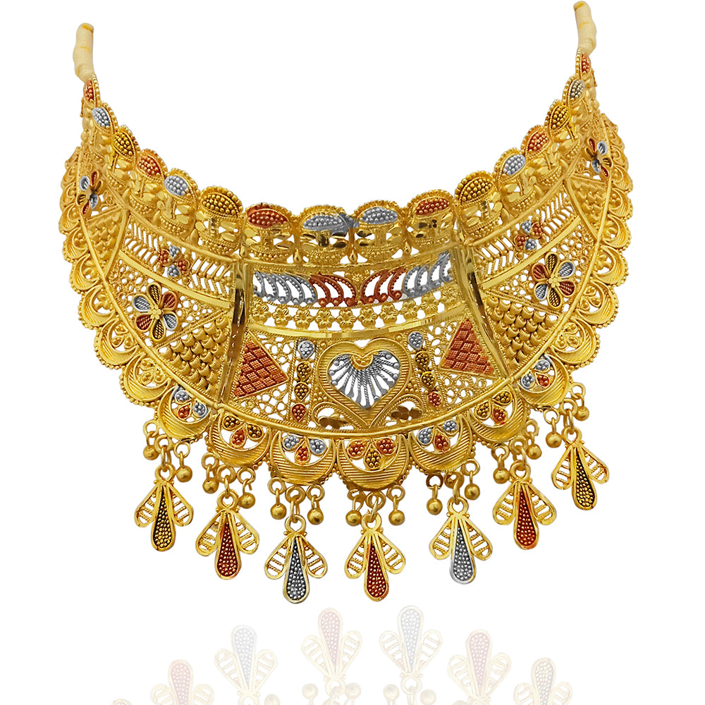 Kalyani Forming Gold Plated Traditional Designer Necklace & Earring Set