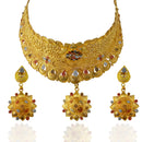 Kalyani Forming Gold Plated Traditional Designer Necklace & Earring Set