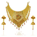 Kalyani Forming Gold Plated Traditional Designer Necklace & Earring Set