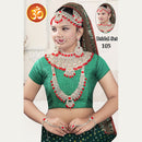 SNERA Gold Plated Kundan Stone Bridal Set